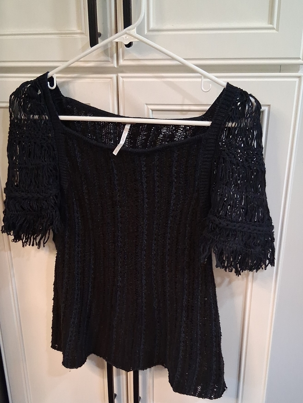 Free People Blackbird Crochet Top Size Small - Picture 2 of 9